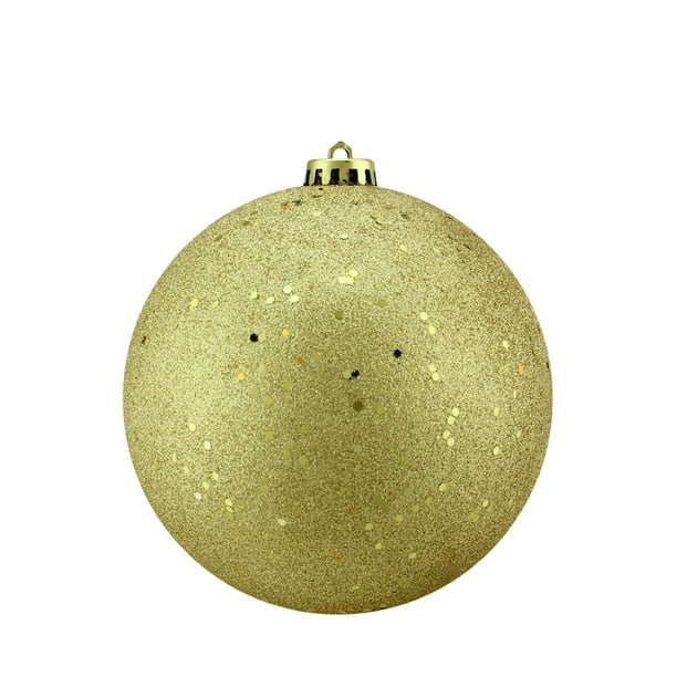 Gold Glitter Ball Ornament